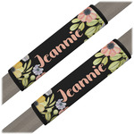 Boho Floral Seat Belt Covers (Set of 2) (Personalized)