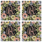 Boho Floral Set of 4 Sandstone Coasters - See All 4 View