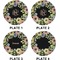 Boho Floral Set of Lunch / Dinner Plates (Approval)