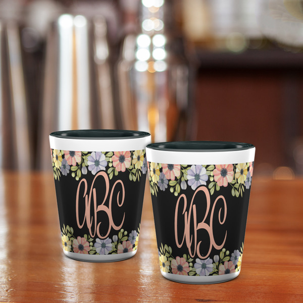 Boho Floral Shot Glass - Two Tone - LIFESTYLE
