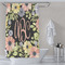 Boho Floral Shower Curtain Lifestyle