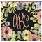 Boho Floral Shower Curtain (Personalized)