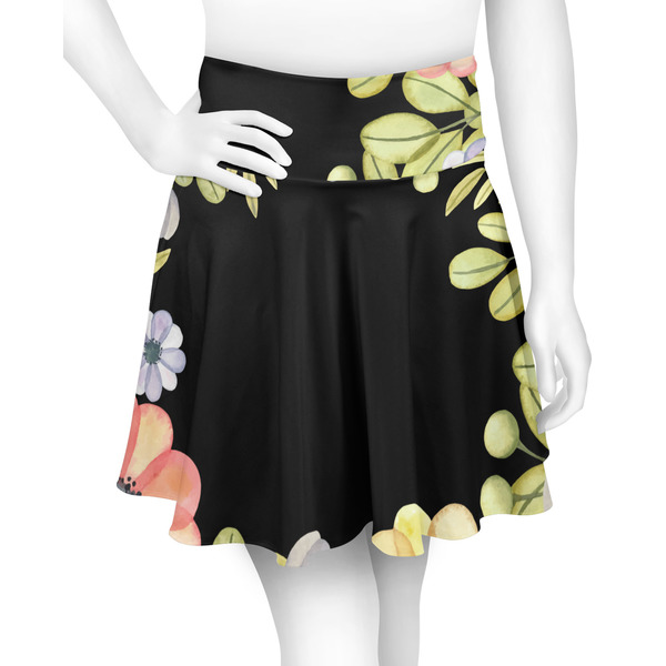 Custom Boho Floral Skater Skirt - Large