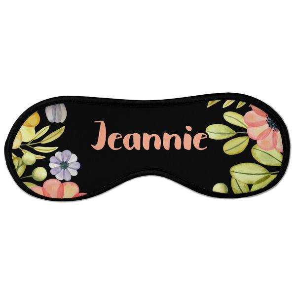 Boho Floral Sleeping Eye Mask - Front Large
