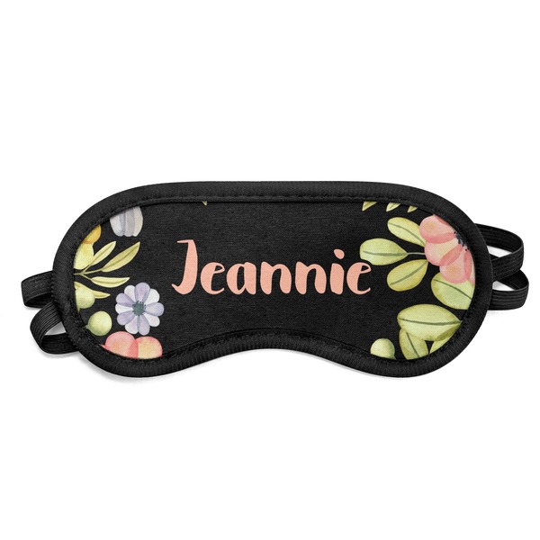 Custom Boho Floral Sleeping Eye Mask (Personalized)