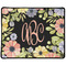 Boho Floral Large Gaming Mouse Pad - 12.5" x 10" (Personalized)