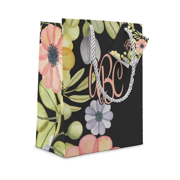 Custom Boho Floral Small Gift Bag (Personalized)