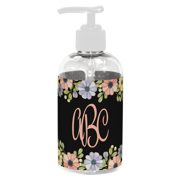 Boho Floral Small Liquid Dispenser (8 oz) - White