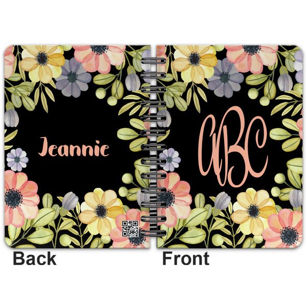 Boho Floral Spiral Journal 5 x 7 - Apvl