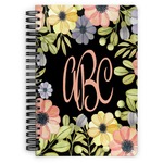 Boho Floral Spiral Notebook (Personalized)