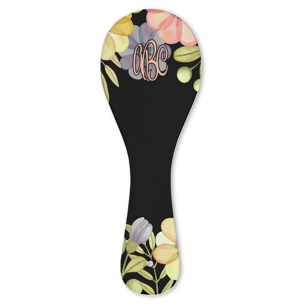 Custom Boho Floral Ceramic Spoon Rest (Personalized)