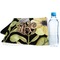 Boho Floral Sports Towel Folded with Water Bottle