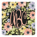 Boho Floral Square Decal - Large (Personalized)