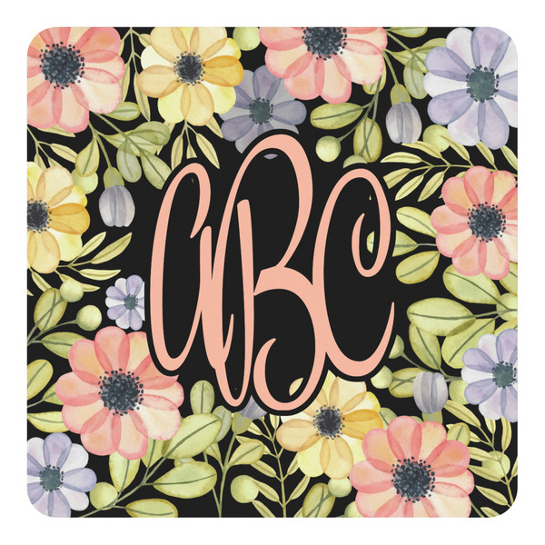 Custom Boho Floral Square Decal (Personalized)