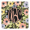Boho Floral Square Decal - Small (Personalized)