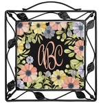 Boho Floral Square Trivet (Personalized)