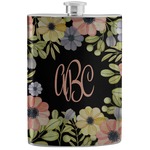 Boho Floral Stainless Steel Flask (Personalized)