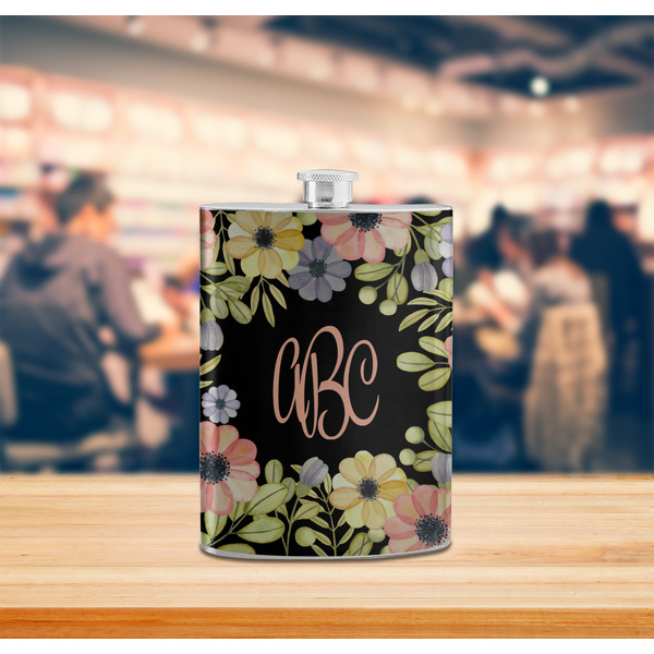Boho Floral Stainless Steel Flask - LIFESTYLE 2