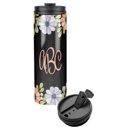 Boho Floral Stainless Steel Skinny Tumbler (Personalized)