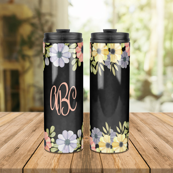 Boho Floral Stainless Steel Tumbler - Lifestyle