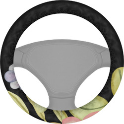 Boho Floral Steering Wheel Cover (Personalized)