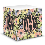 Boho Floral Sticky Note Cube (Personalized)