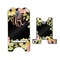 Boho Floral Stylized Phone Stand - Front & Back - Large