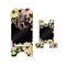 Boho Floral Stylized Phone Stand - Front & Back - Small