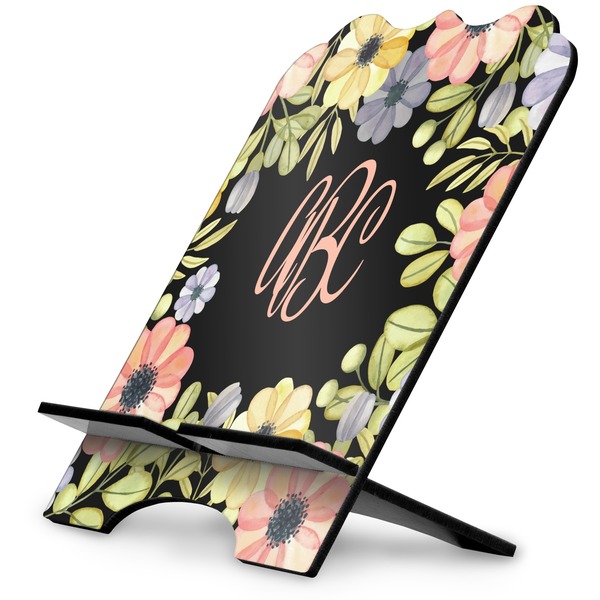 Custom Boho Floral Stylized Tablet Stand (Personalized)
