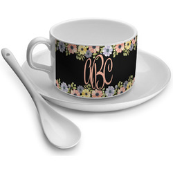 Boho Floral Tea Cup - Single (Personalized)