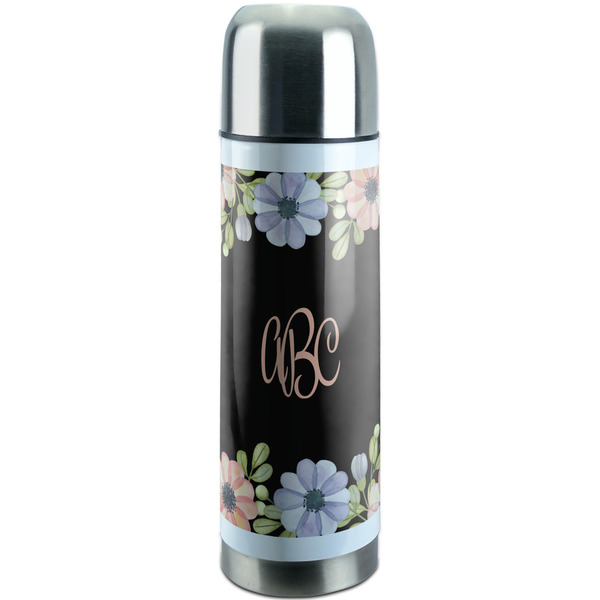 Custom Boho Floral Stainless Steel Thermos (Personalized)
