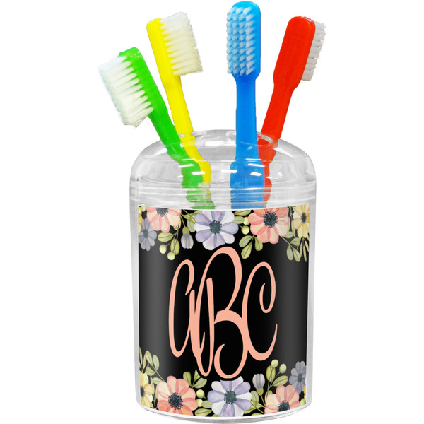 Custom Boho Floral Toothbrush Holder (Personalized)