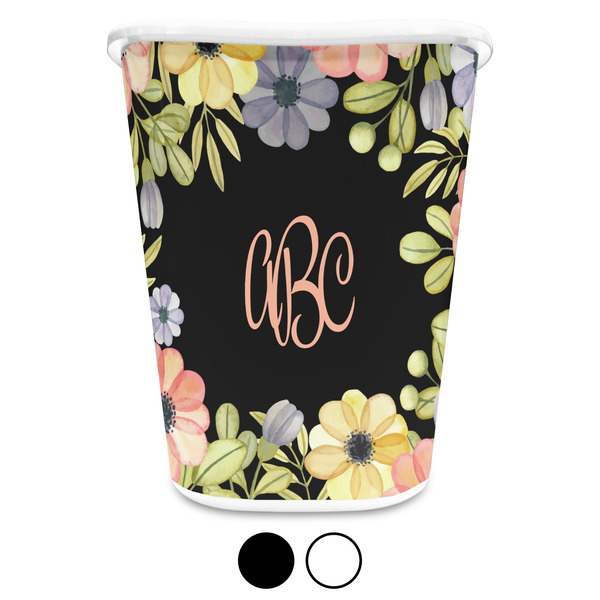 Boho Floral Trash Can Aggregate