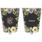 Boho Floral Trash Can White - Front and Back - Apvl