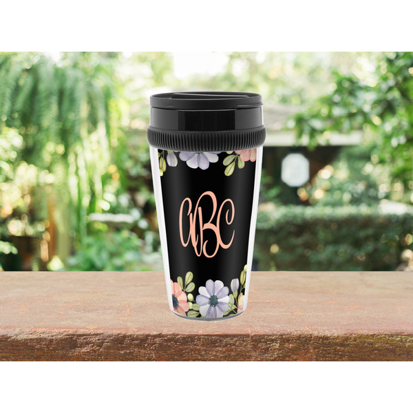 Boho Floral Travel Mug Lifestyle (Personalized)