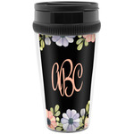 Boho Floral Acrylic Travel Mug without Handle (Personalized)