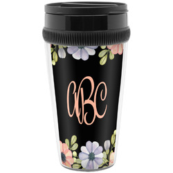 Boho Floral Acrylic Travel Mug without Handle (Personalized)