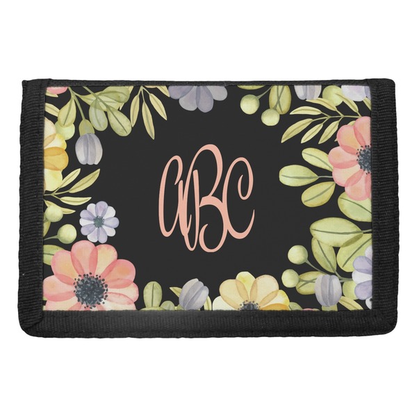Custom Boho Floral Trifold Wallet (Personalized)