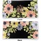 Boho Floral Vinyl Check Book Cover - Front and Back