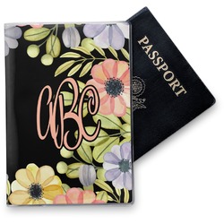 Boho Floral Vinyl Passport Holder (Personalized)