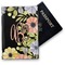 Boho Floral Vinyl Passport Holder - Front