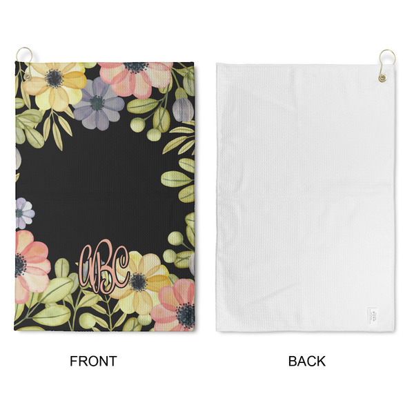 Boho Floral Waffle Weave Golf Towel - Approval