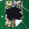 Boho Floral Waffle Weave Golf Towel - In Context