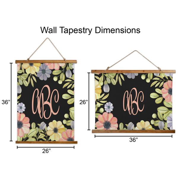 Boho Floral Wall Hanging Tapestries - Parent/Sizing