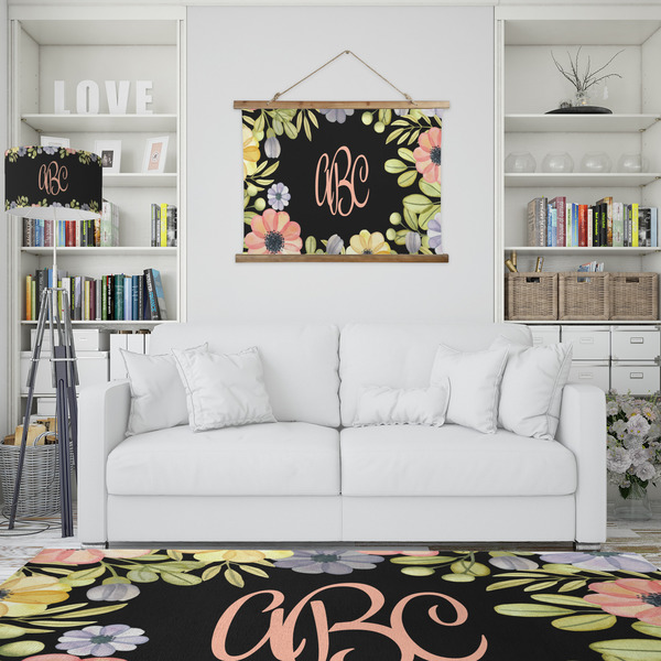 Boho Floral Wall Hanging Tapestry - IN CONTEXT