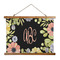 Boho Floral Wall Hanging Tapestry - Wide (Personalized)
