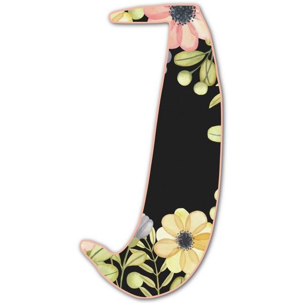 Custom Boho Floral Letter Decal - Medium (Personalized)