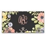 Boho Floral Wall Mounted Coat Rack (Personalized)