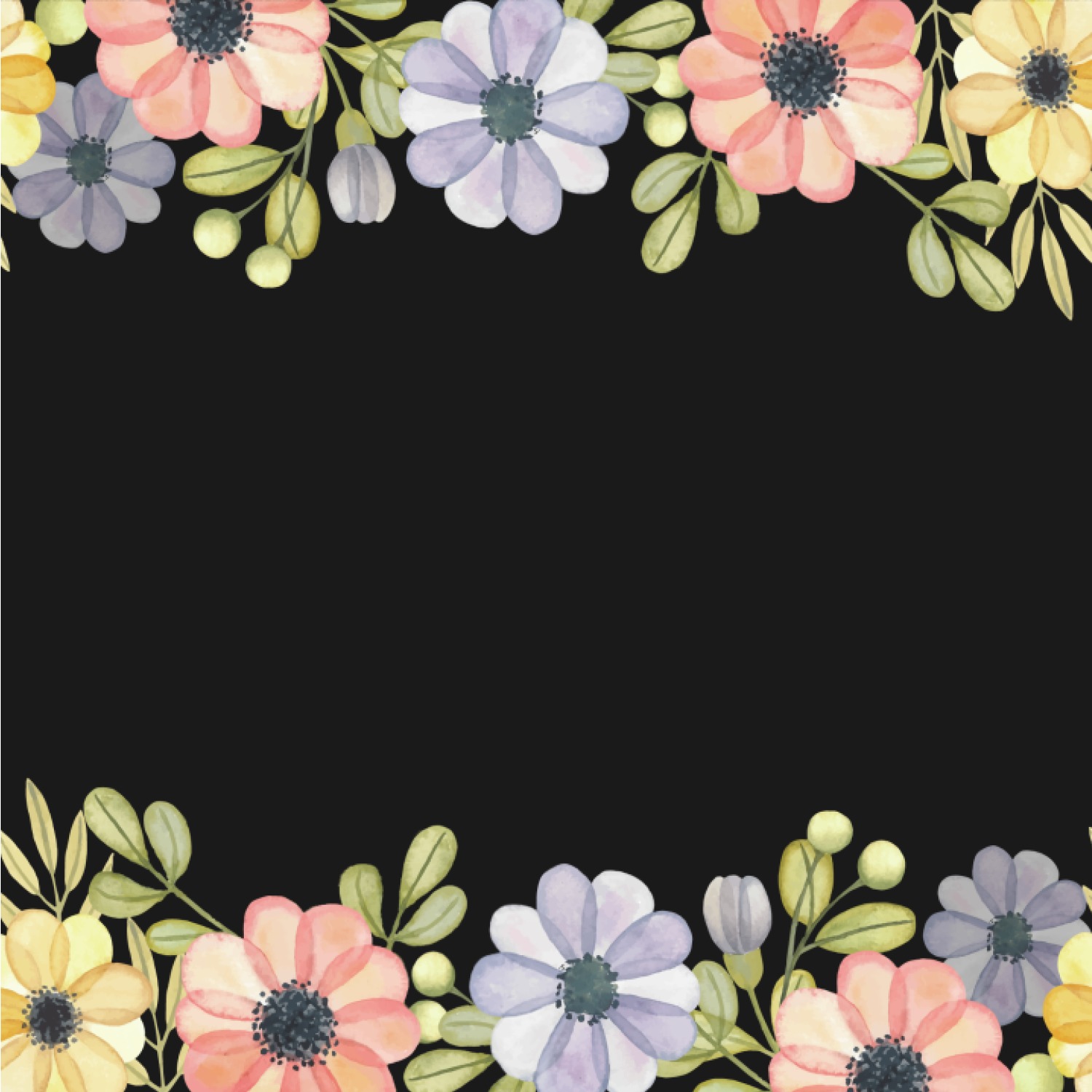 Boho Floral Wallpaper & Surface Covering (Peel & Stick 24"x 24" Sample