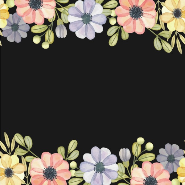 Custom Boho Floral Wallpaper & Surface Covering (Water Activated 24"x 24" Sample)